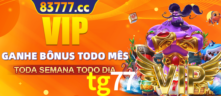 Banner promocional do tg77 oferecendo 100% de recompensas adicionais contínuas para quem fizer o login diário (Daily sign-in), com um mascote de coelho.