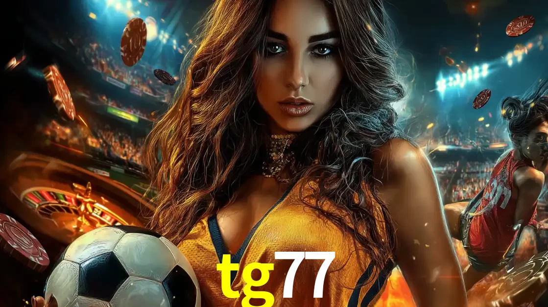 Mulher segurando uma bola de futebol em uma montagem que mistura a paixão esportiva com a emoção da roleta de cassino, tudo disponível na plataforma tg77.